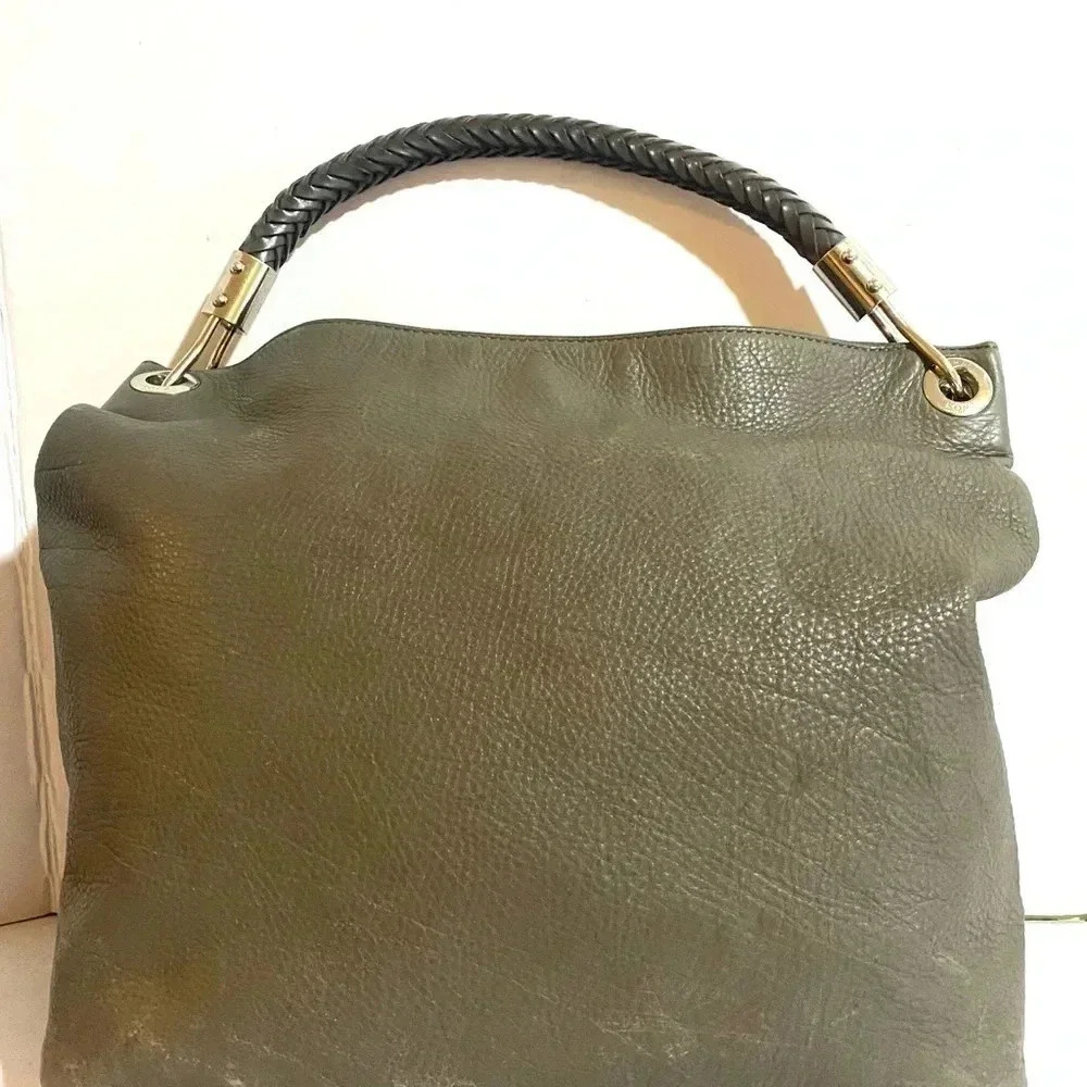 Michael kors grey distressed leather hobo/ shoulder handbag - Picture 2 of 15
